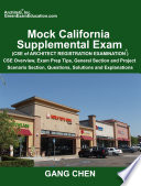 Mock California Supplemental Exam (CSE of Architect Registration Exam)