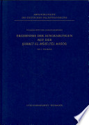 Ergebnisse der Ausgrabungen auf der Ḫirbet el-Mšāš (Tēl Māśōś) 1972-1975