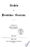 Archiv für preußisches Strafrecht
