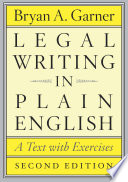 Legal Writing In Plain English Second Edition