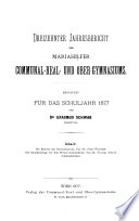 Jahresbericht des Communal-Realgymnasiums im Bezirke Mariahilf in Wien