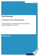 Corporate Issues Management