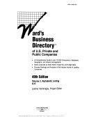 Ward S Business Directory Of U S Private And Public Companies