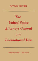 Read Pdf The United States Attorneys General and international law
