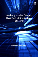Read Pdf Anthony Ashley Cooper, First Earl of Shaftesbury 1621–1683