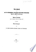 Verzeichnis der auf der Königlichen Vereinigten Friedrichs-Universität Halle-Wittenberg ... zu haltenden Vorlesungen