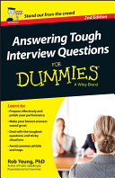 Answering Tough Interview Questions For Dummies - UK pdf