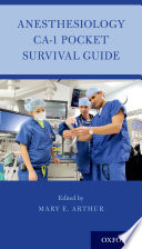 Anesthesiology Ca 1 Pocket Survival Guide