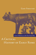 Read Pdf A Critical History of Early Rome