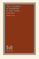 The Conception of Punishment in Early Indian Literature pdf