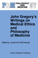 Read Pdf John Gregory's Writings on Medical Ethics and Philosophy of Medicine
