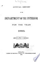 Annual Report of the Department of the Interior for the Fiscal Year