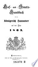 Hof- und Staats-Handbuch für das Königreich Hannover