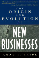Read Pdf The Origin and Evolution of New Businesses