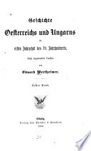 Geschichte Oesterreichs und Ungarns im ersten jahrzehnt des 19. jahrhunderts