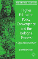 Read Pdf Higher Education Policy Convergence and the Bologna Process