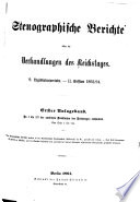 Stenographische Berichte über die Verhandlungen des Deutschen Reichstages