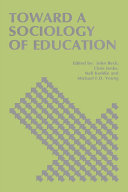 Read Pdf Toward a Sociology of Education