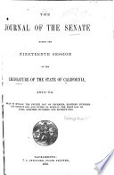 The Journal of the Senate     of the Legislature of the State of California    