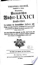 Allgemeines Europäisches Bücher-Lexicon