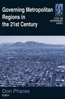 Read Pdf Governing Metropolitan Regions in the 21st Century