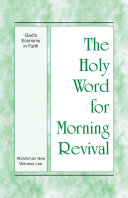 Read Pdf The Holy Word for Morning Revival - God’s Economy in Faith