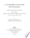 A Sanskrit English Dictionary