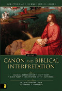 Read Pdf Canon and Biblical Interpretation