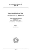 Cenozoic History of the Southern Rocky Mountains Book
