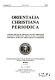 Orientalia Christiana Periodica ...