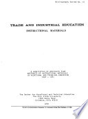 Trade And Industrial Education