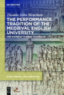 Read Pdf The Performance Tradition of the Medieval English University