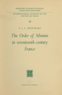 Read Pdf The Order of Minims in Seventeenth-Century France