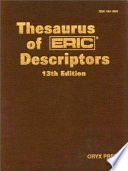 Thesaurus Of Eric Descriptors