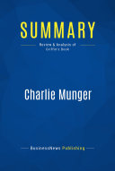 Summary: Charlie Munger