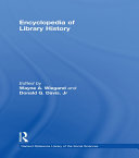 Read Pdf Encyclopedia of Library History