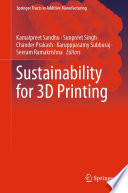 Sustainability For 3d Printing