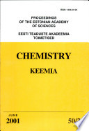 Proceedings Of The Estonian Academy Of Sciences Chemistry