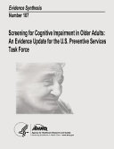 Screening For Cognitive Impairment In Older Adults