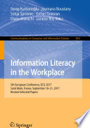 Information Literacy In The Workplace