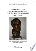200. Geburtstag des Australienforschers F.W. Ludwig Leichhardt (1813-2013)