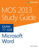 Read Pdf MOS 2013 Study Guide for Microsoft Word