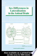 Sex Differences In Lateralization In The Animal Brain