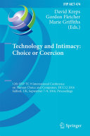 Read Pdf Technology and Intimacy: Choice or Coercion