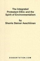 Read Pdf The Integrated Protestant Ethic and the Spirit of Environmentalism