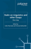 Stalin on Linguistics and Other Essays pdf