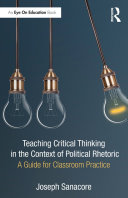 Read Pdf Teaching Critical Thinking in the Context of Political Rhetoric