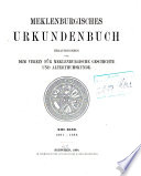 Mecklenburgisches Urkundenbuch, 786-1900