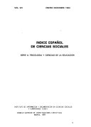 Indice Espan L De Ciencias Sociales