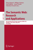 The Semantic Web: Research and Applications pdf
